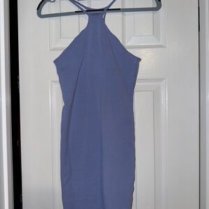 Zara - Racerback Body-con Dress in Periwinkle Blue